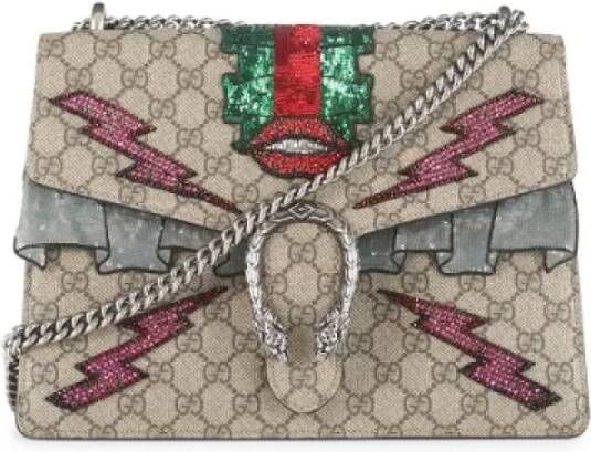 Gucci Vintage Tweedehands schoudertas Beige Dames