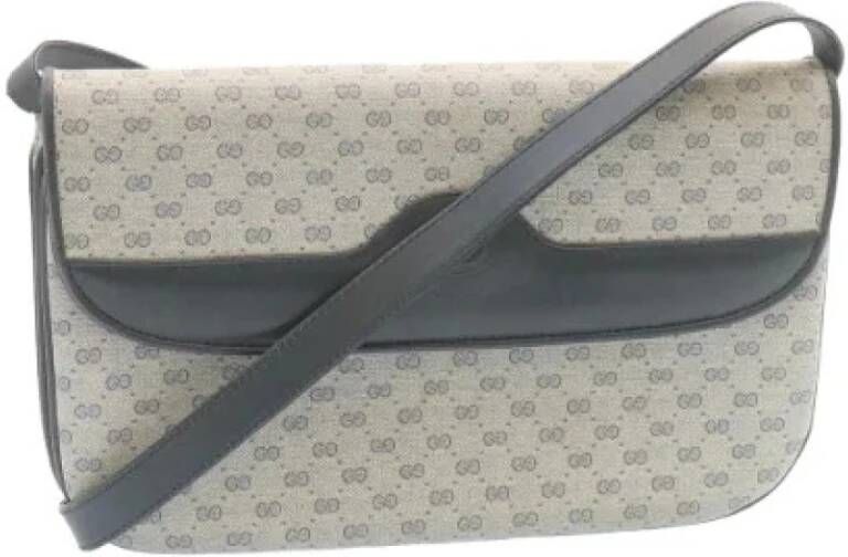 Gucci Vintage Tweedehands schoudertas Blauw Dames