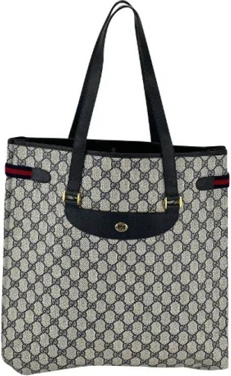 Gucci Vintage Tweedehands schoudertas Blauw Dames