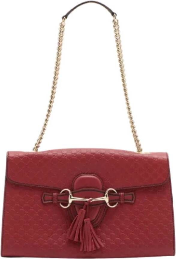 Gucci Vintage Tweedehands schoudertas Rood Dames