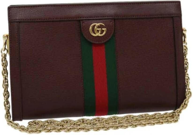 Gucci Vintage Tweedehands schoudertas Rood Dames