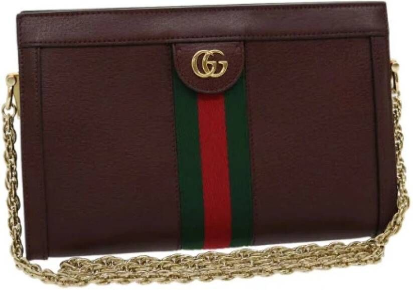 Gucci Vintage Tweedehands schoudertas Rood Dames