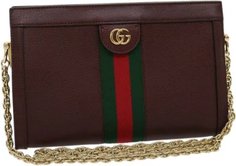 Gucci Vintage Tweedehands schoudertas Rood Dames
