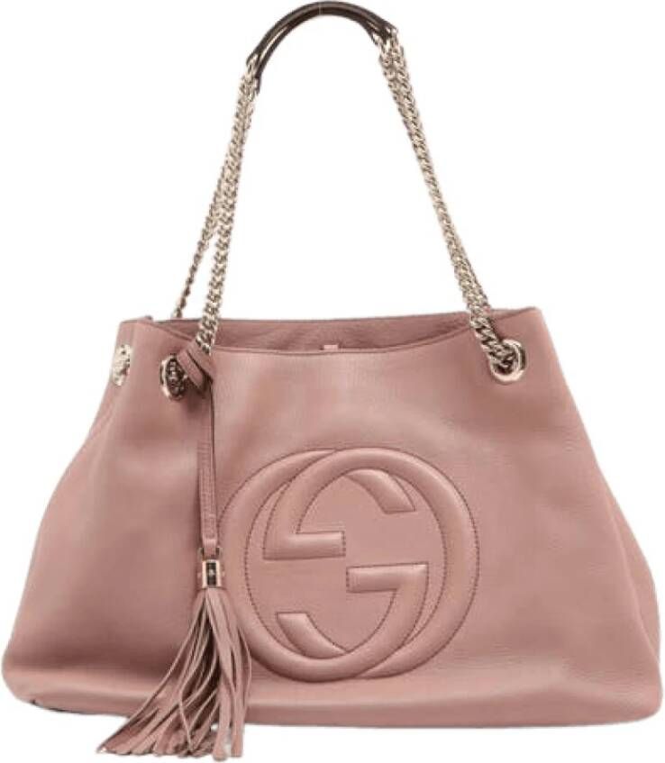 Gucci Vintage Tweedehands schoudertas Roze Dames