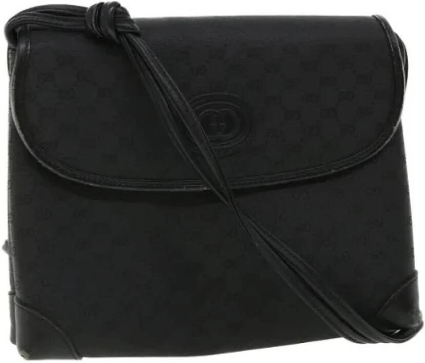 Gucci Vintage Tweedehands schoudertas Zwart Dames