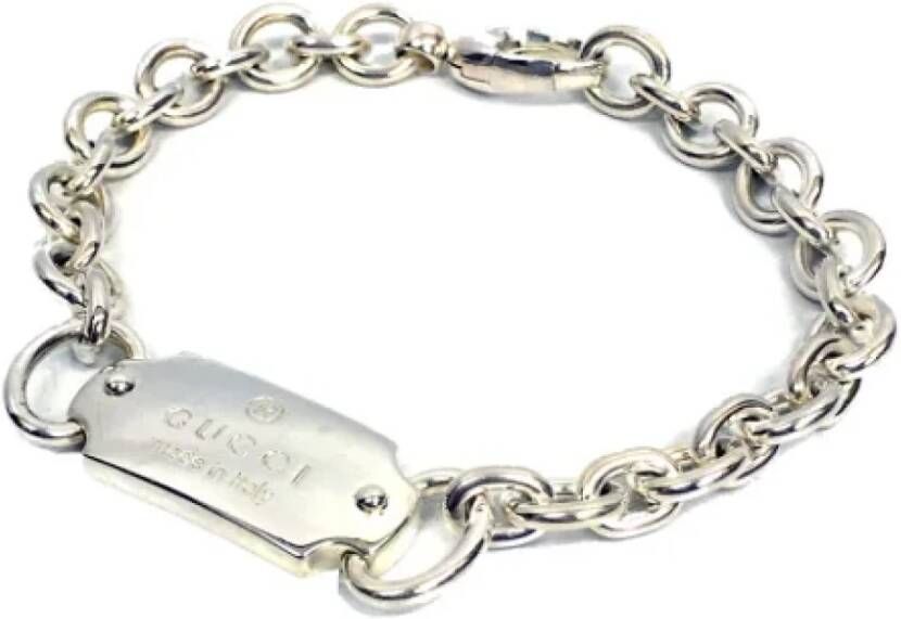 Gucci Vintage Tweedehands sieraden Grijs Dames
