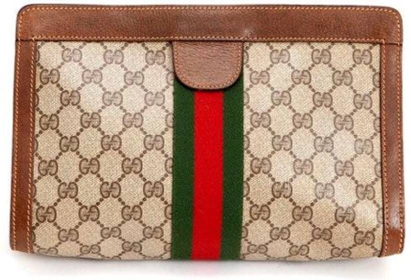 Gucci Vintage Tweedehands tas Bruin Dames