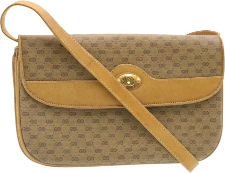 Gucci Vintage Tweedehands tas Bruin Dames