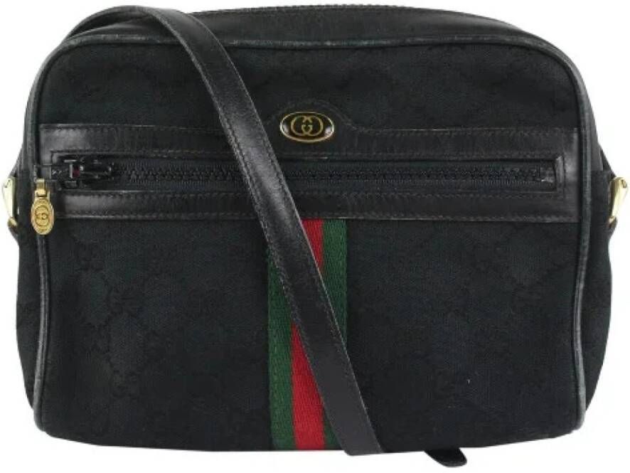 Gucci Vintage Tweedehands tas Zwart Dames