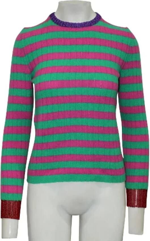 Gucci Vintage Tweedehands top Groen Dames