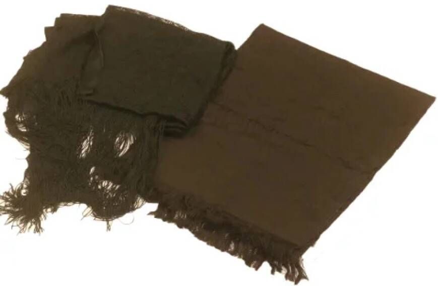 Gucci Vintage Voldoende zijden sjaals Zwart Dames