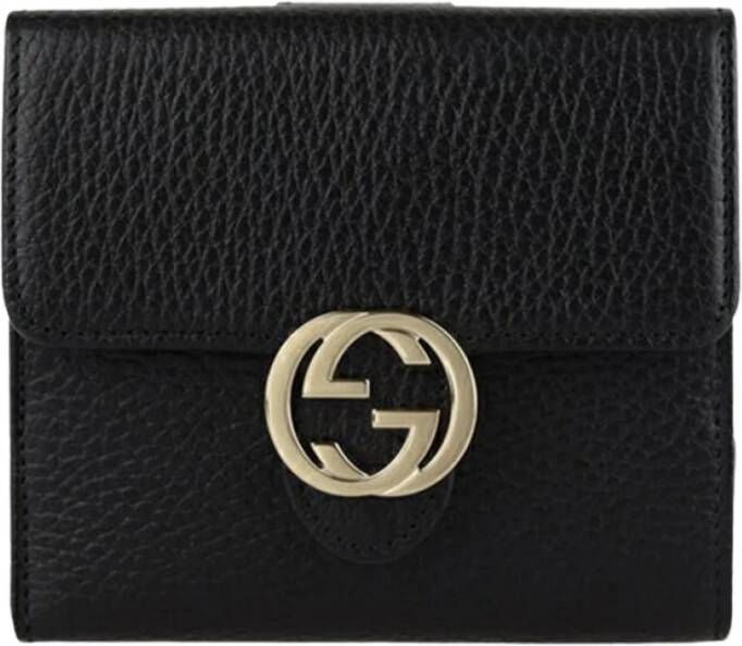 Gucci Portemonnee kaarthouder Zwart Dames