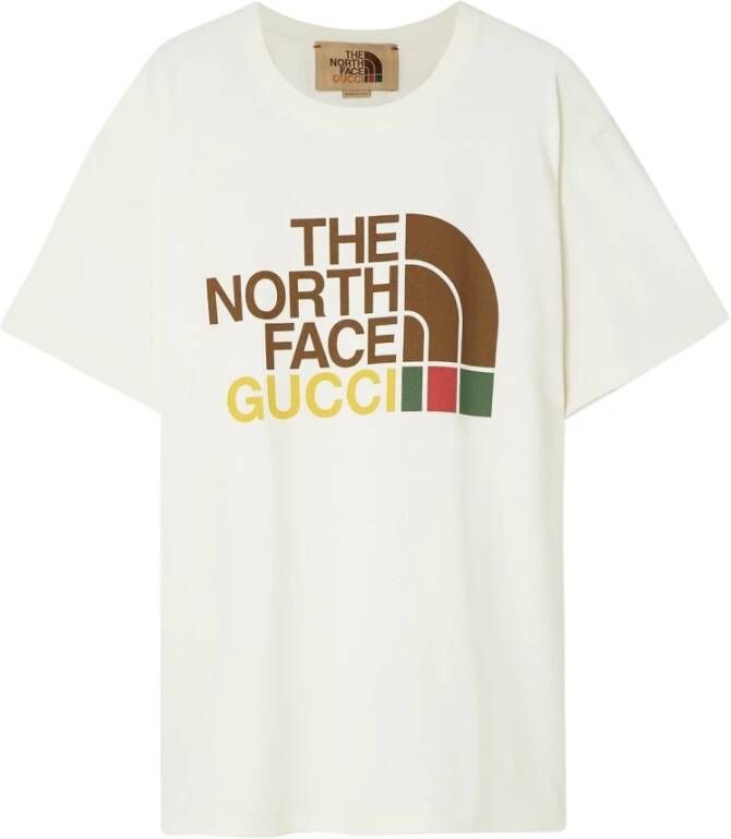 Gucci X Theorth Face T-Shirt Trendy Model Beige Heren