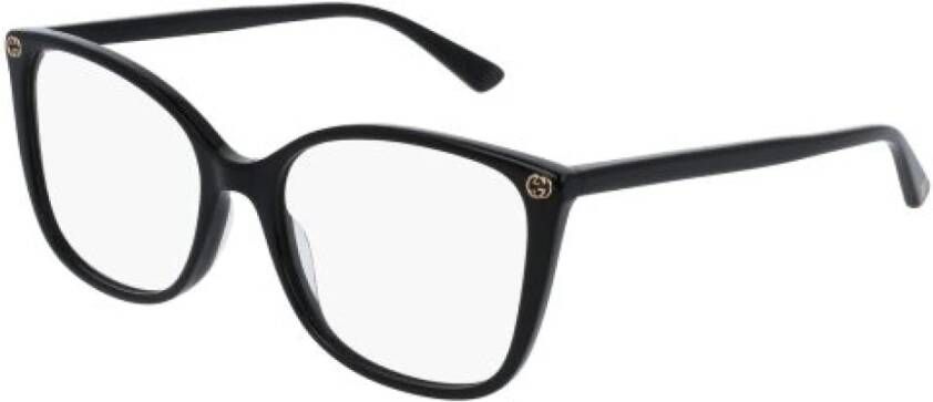 Gucci Zwarte Transparante Gg0026O Bril Black Unisex