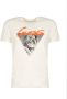 Guess Aansluitend Ronde Hals T-Shirt Beige Heren - Thumbnail 1