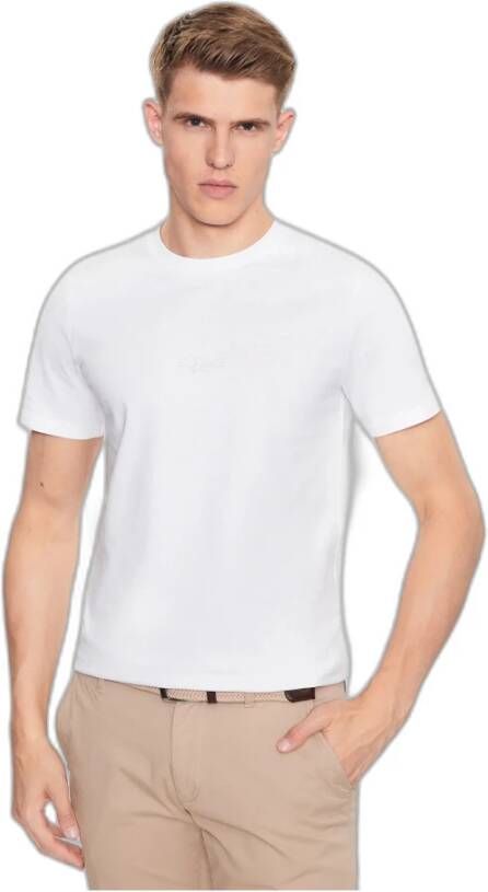 Guess Katoenen Heren T-shirt Herfst Winter Collectie White Heren