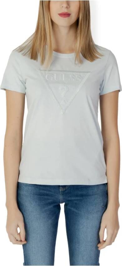 Guess Angelina Tee Lente Zomer Collectie Blauw Dames