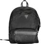 Guess Slanke Zwarte Nylon Rugzak met Laptopvak Black Unisex - Thumbnail 1