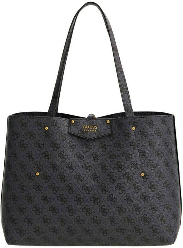 Guess Eco Brenton Tote Stijlvol en Georganiseerd Grijs Dames