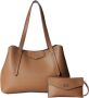 Guess Eco Brenton Girlfriend Satchel Brown Dames - Thumbnail 1