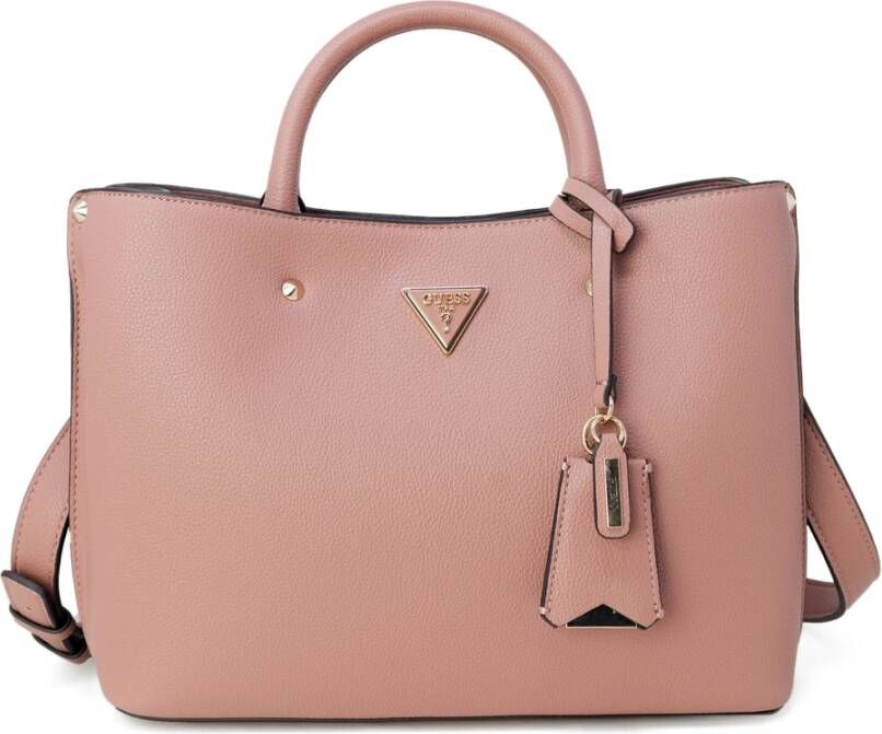Guess Roze Meridian Handtas met Drie Compartimenten Pink Dames