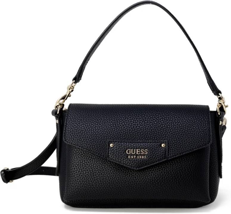 Guess Flap Schoudertas Herfst Winter Collectie Black Dames