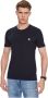 Guess Basis Katoenen T-Shirt Blauw Rechte Pasvorm Korte Mouwen Blauw Heren - Thumbnail 1