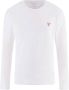 Guess Basis Stretch Longsleeve T-Shirt White Heren - Thumbnail 1