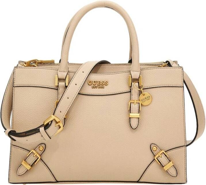 Guess Beige Didi Tas Stijlvolle en Modieuze Handtas Beige Dames