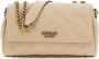 Guess Beige Handtas met Kettingriem en Meerdere Compartimenten Beige Dames - Thumbnail 1