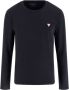Guess Stretch Basic T-Shirt met Lange Mouwen Blauw Blue Heren - Thumbnail 3