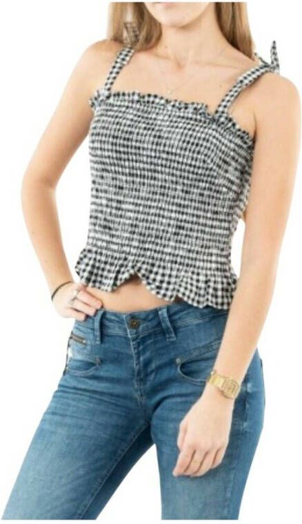 Guess Checkered top Zwart Dames