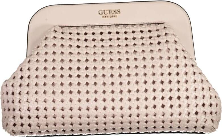 Guess Roze polyurethaan handtas met verstelbare riem en interne vakken Pink Dames