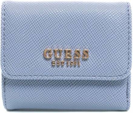 Guess Compacte Portemonnee met Clip en Rits Paars Dames