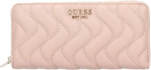 Guess Elegante Roze Portemonnee met Meerdere Vakken Pink Dames