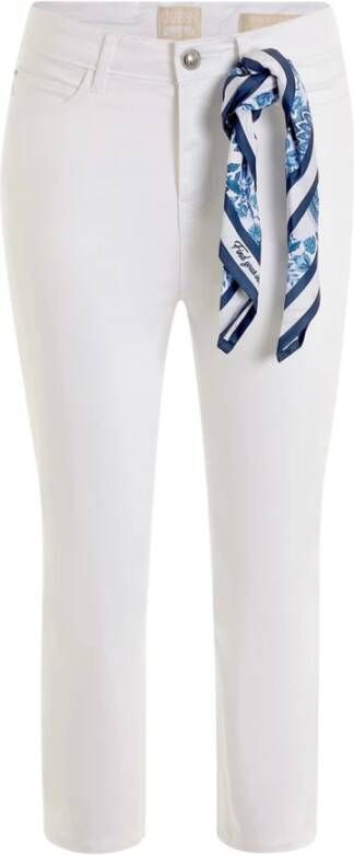 Guess Cropped Jeans White Dames