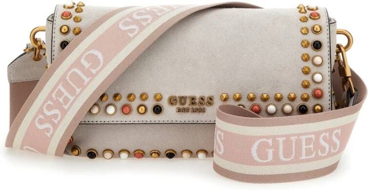 Guess Studs Schoudertas Beige Dames