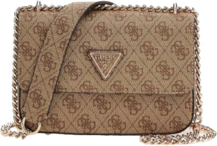 Guess Stijlvolle Franhet Cross Body Tas Beige Dames