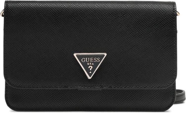 Guess Zwarte Noelle Mini Xbody Flap Organizer Schoudertas Black Dames - Foto 4