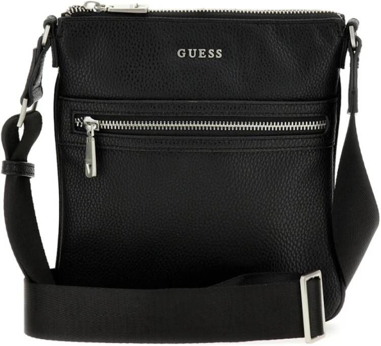 Guess Heren Riviera xbody flat schoudertas Black Heren