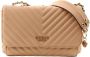 Guess Gewatteerde schoudertas met metalen logo Beige Dames - Thumbnail 1