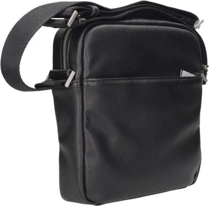 Guess Heren Certosa Top Rits Crossbody Tas Black Heren