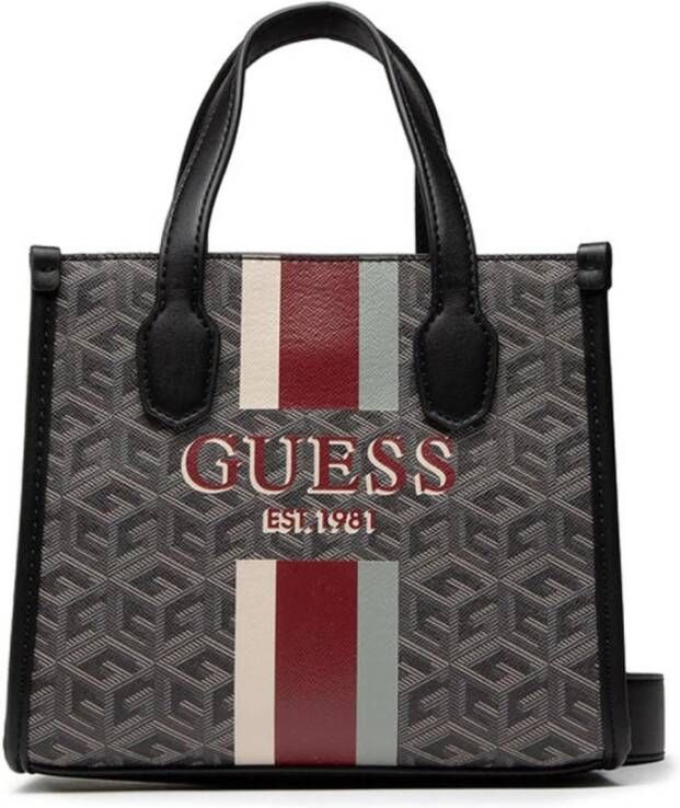 Guess Dames Handtas voor Lente Zomer met Magneetsluiting Grijs Dames