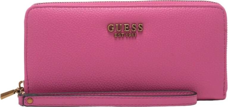 Guess Dames portemonnee met ritssluiting Roze Dames