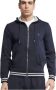 Guess Blauwe sweatshirt met grijze rits Blauw Heren - Thumbnail 1