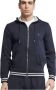 Guess Blauwe sweatshirt met grijze rits Blauw Heren - Thumbnail 1