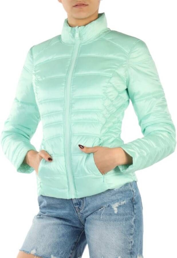 Guess Gewatteerde Groene Jas Lente Zomer 2024 Green Dames
