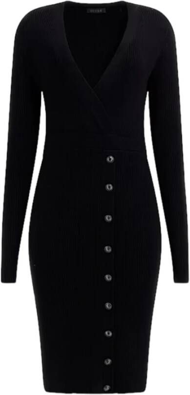Guess Knielange gebreide jurk in wikkellook model 'ALEXANDRA' - Foto 2