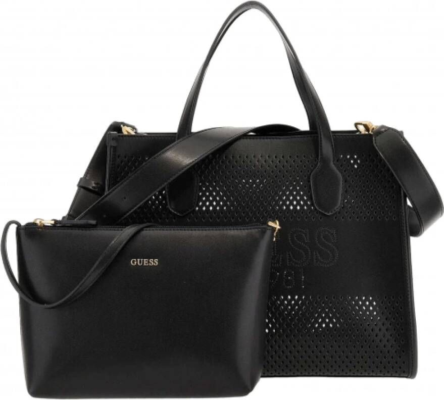 Guess Dubbele Schoudertas Zwart Dames