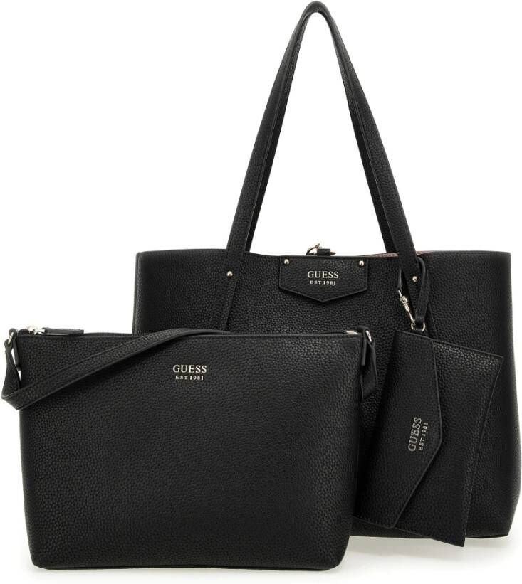 Guess Eco Brenton Tote Herfst Winter Collectie Black Dames - Foto 4